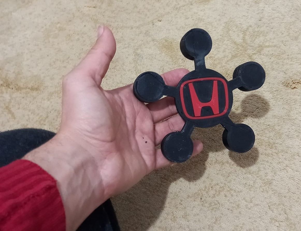 Honda Civic FD6  custom wheel center cap stl files 3D print model_2