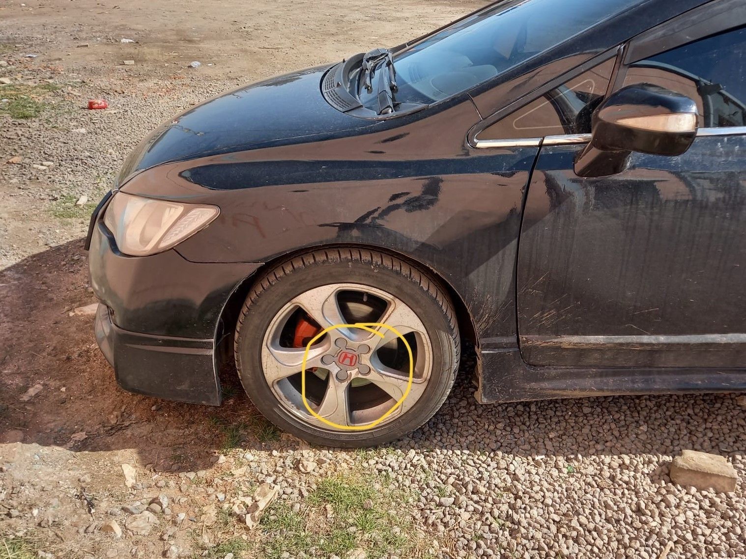 Honda Civic FD6  custom wheel center cap stl files 3D print model_13