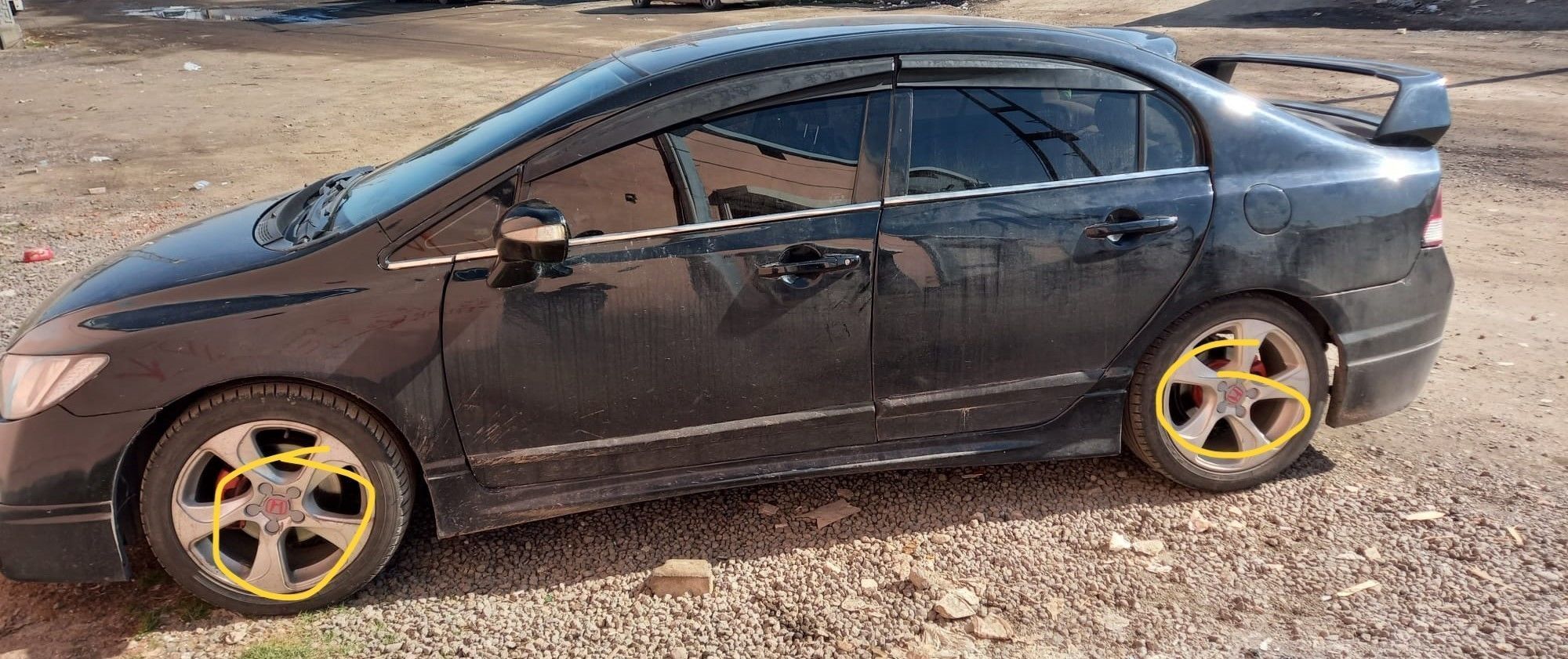 Honda Civic FD6  custom wheel center cap stl files 3D print model_9