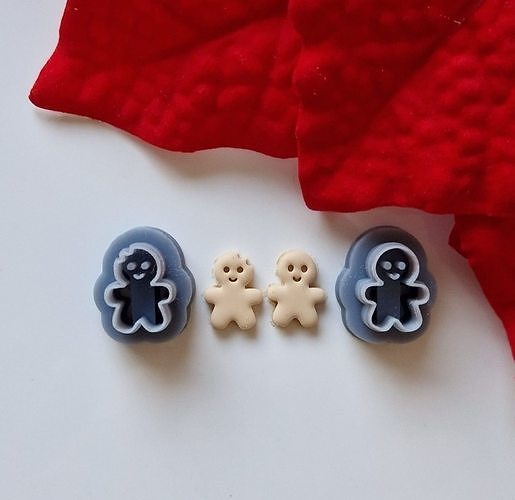 Gingerbread - Polymer Clay Cutter 3D model