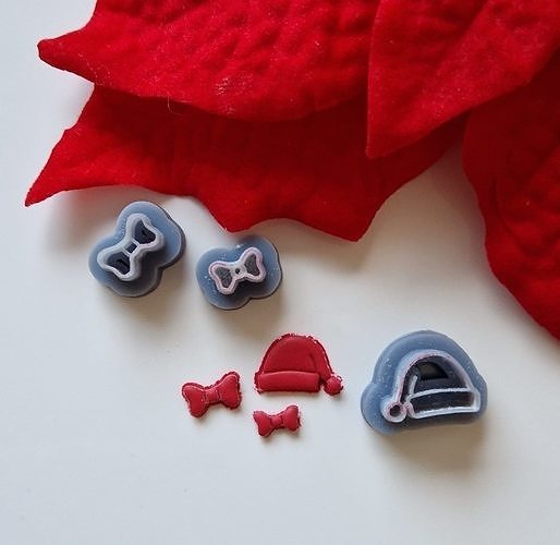 Christmas hat - Polymer Clay Cutter 3D model