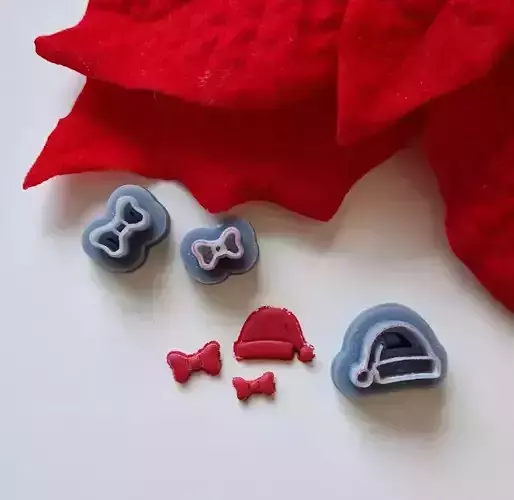 Christmas hat - Polymer Clay Cutter