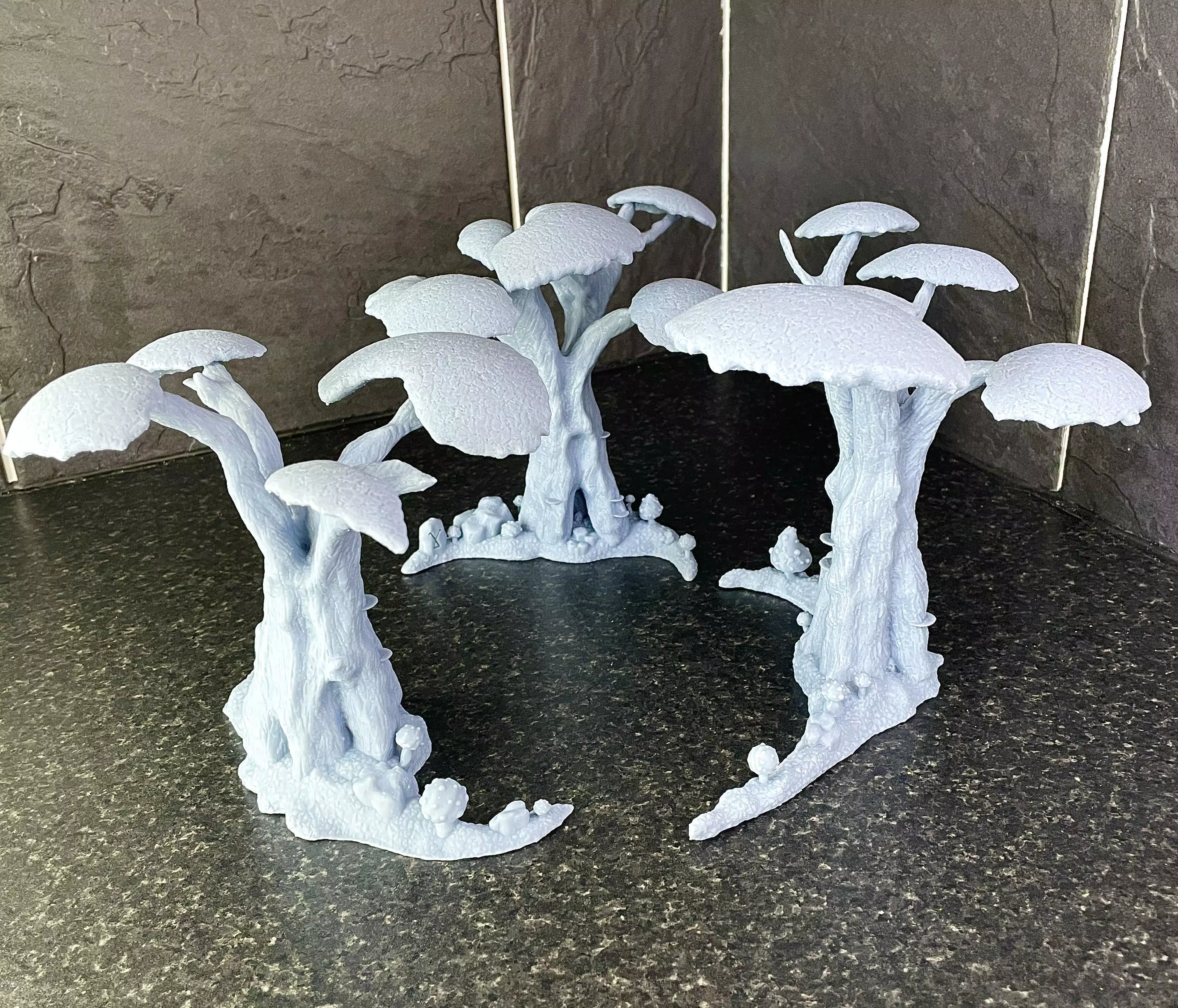 Set of 3 Wild Forest  3D print model_0