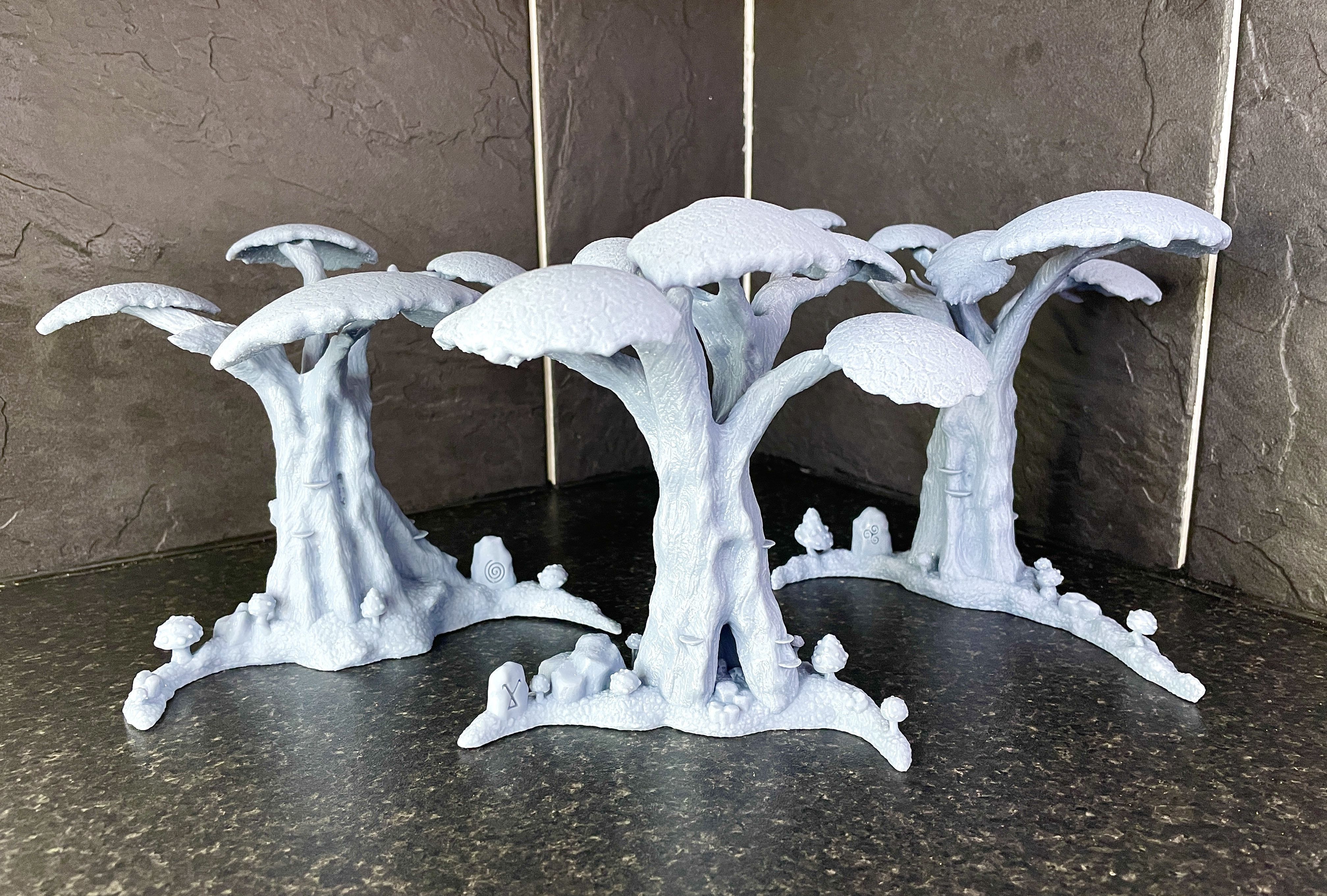 Set of 3 Wild Forest  3D print model_1