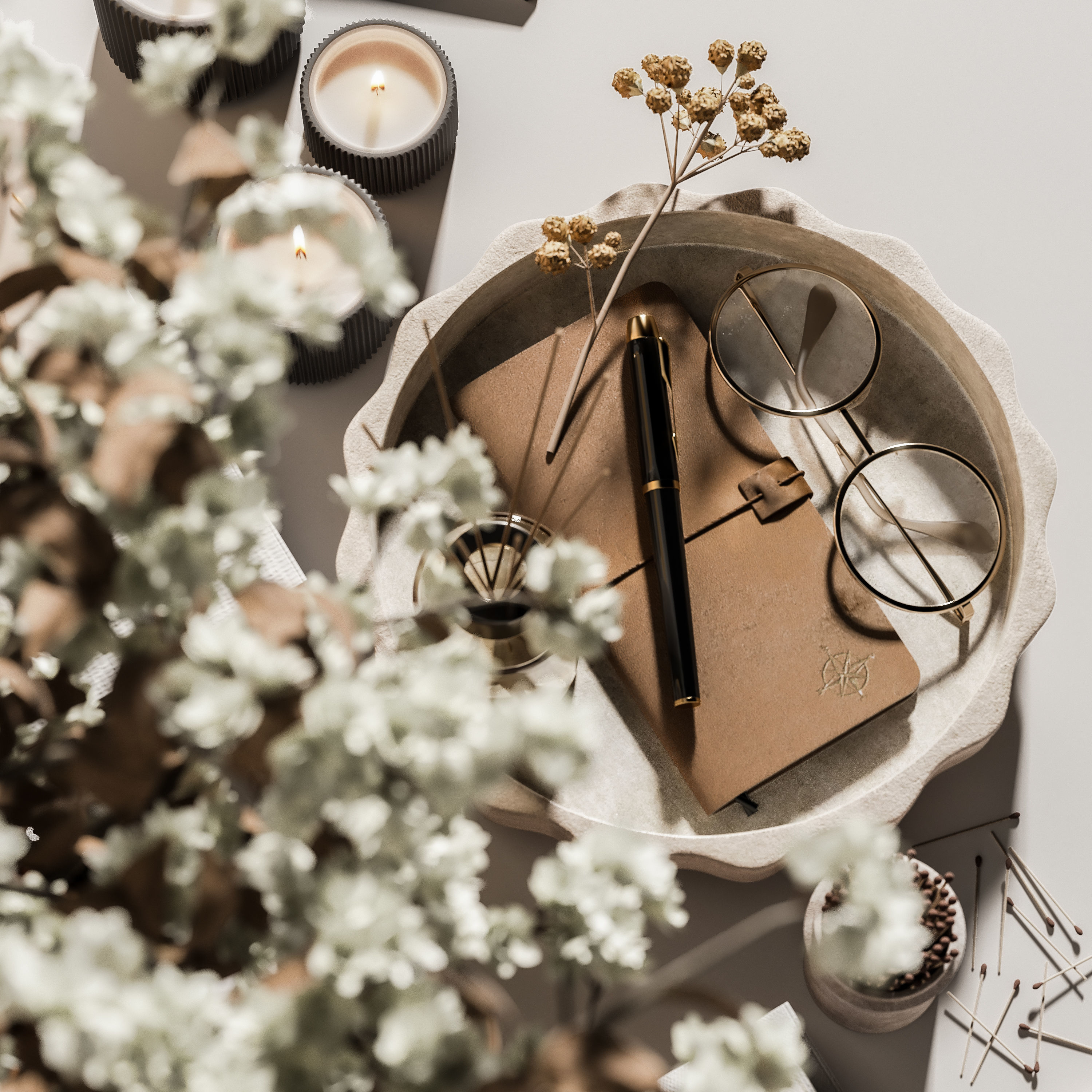 decorative set 64 3D model_3