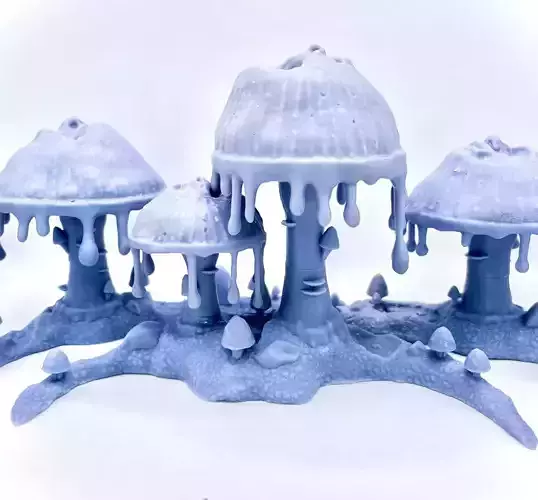 Tears of Anguish Mushrooms 3D print model