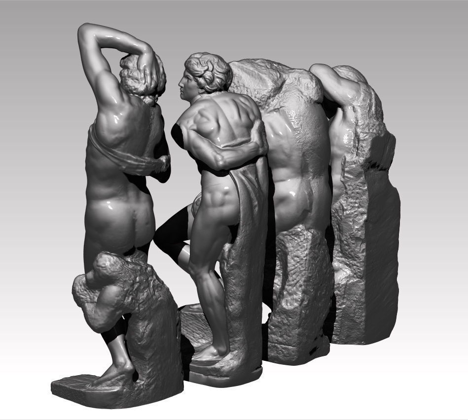 PRISONS le prigioni MICHELANGELO 3D print model_16