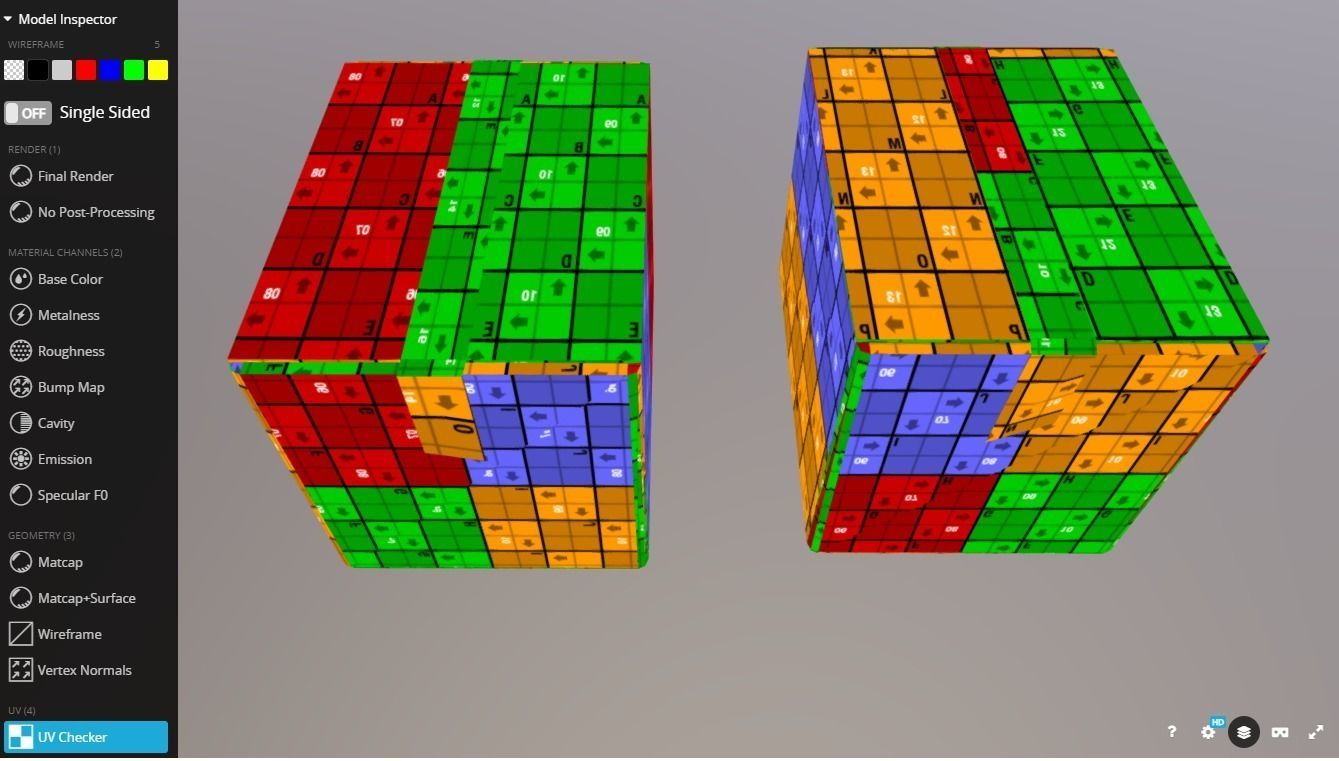 Boxes 400X300X300 Low-poly 3D model_16