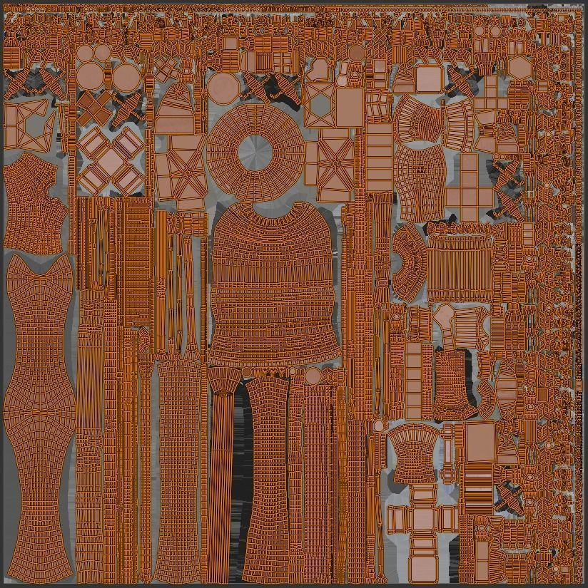 Raptor 2 Rocket Engine Low-poly 3D model_7