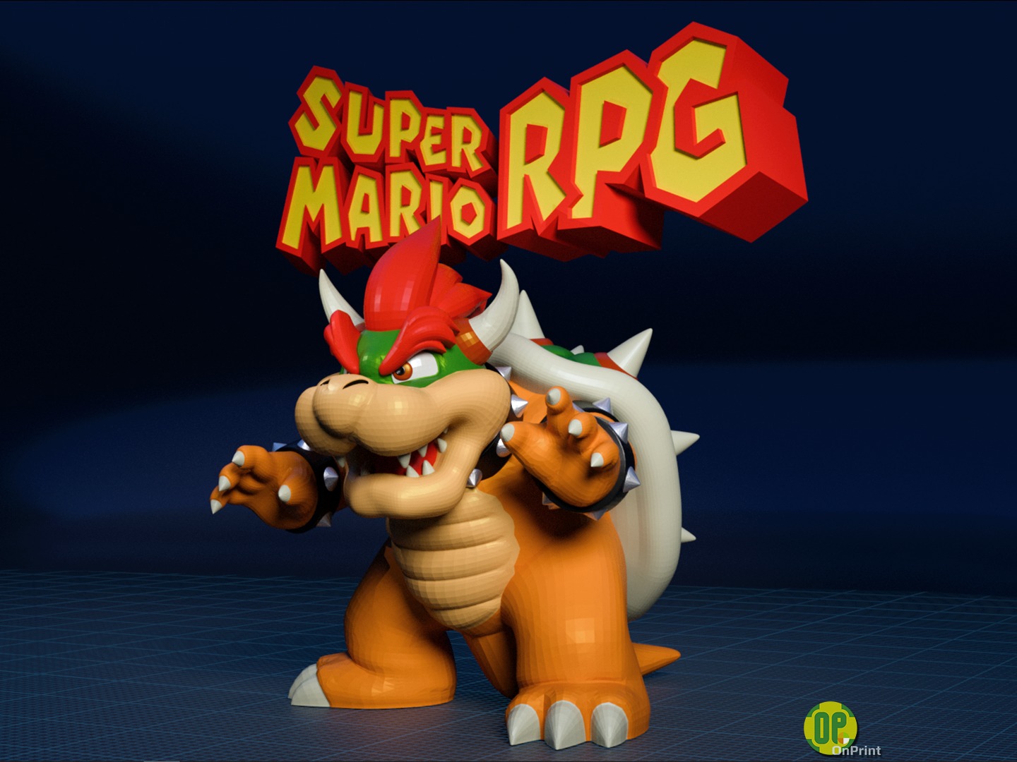 BOWSER - 3D Printable - Super Mario RPG Remake 3D print model_2