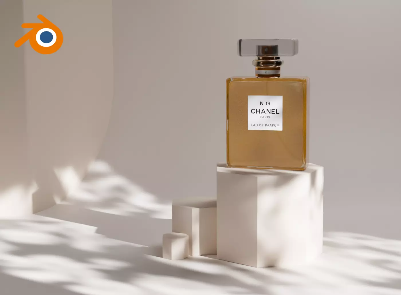 Product presentation Perfume scene Blender 3D 3D model_0