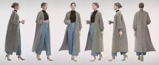 Daily Outfitt 2 Female 3D model