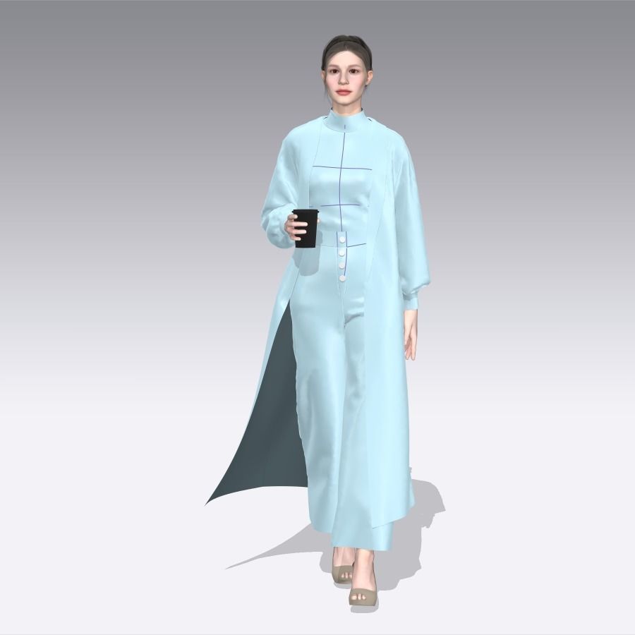 Daily Outfitt 2 Female 3D model_6