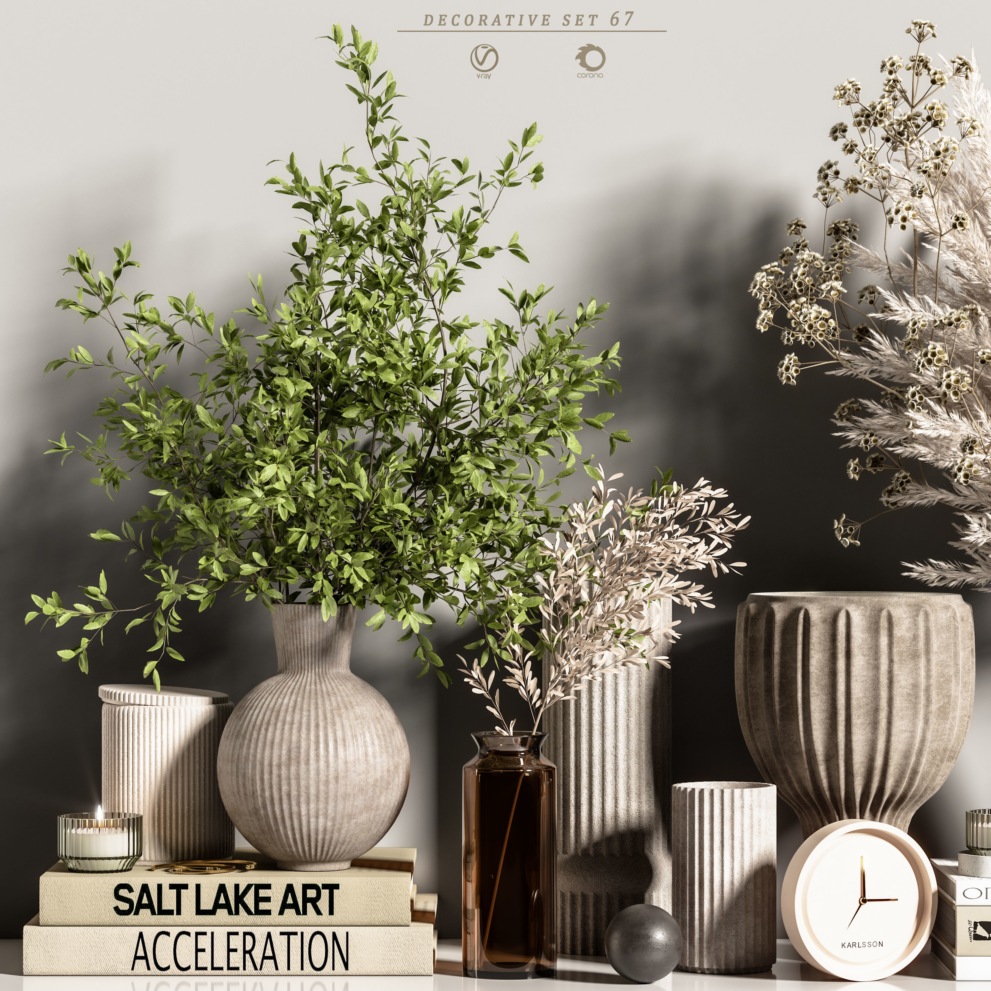 decorative set 67 3D model_3