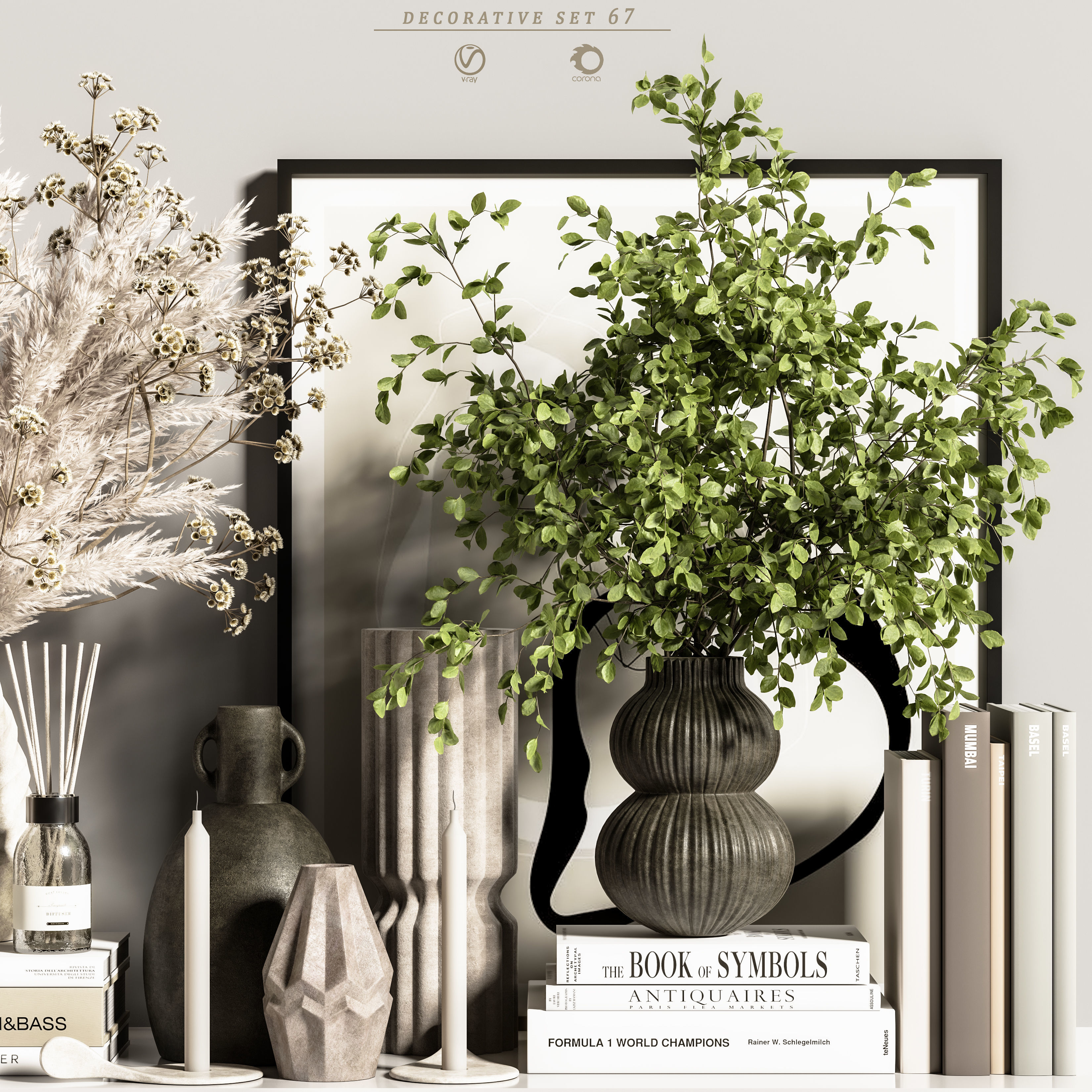 decorative set 67 3D model_4