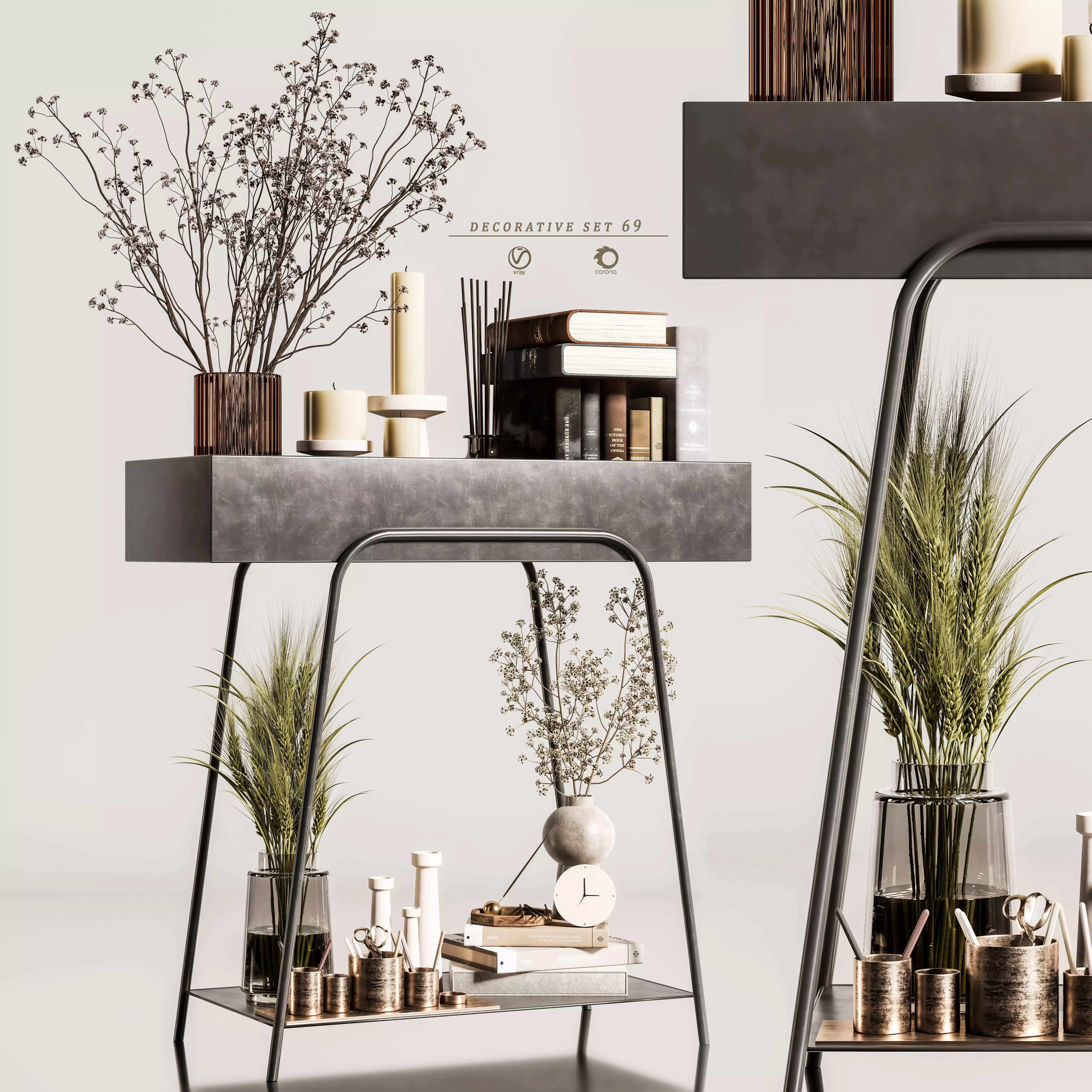 decorative set 69 3D model_0