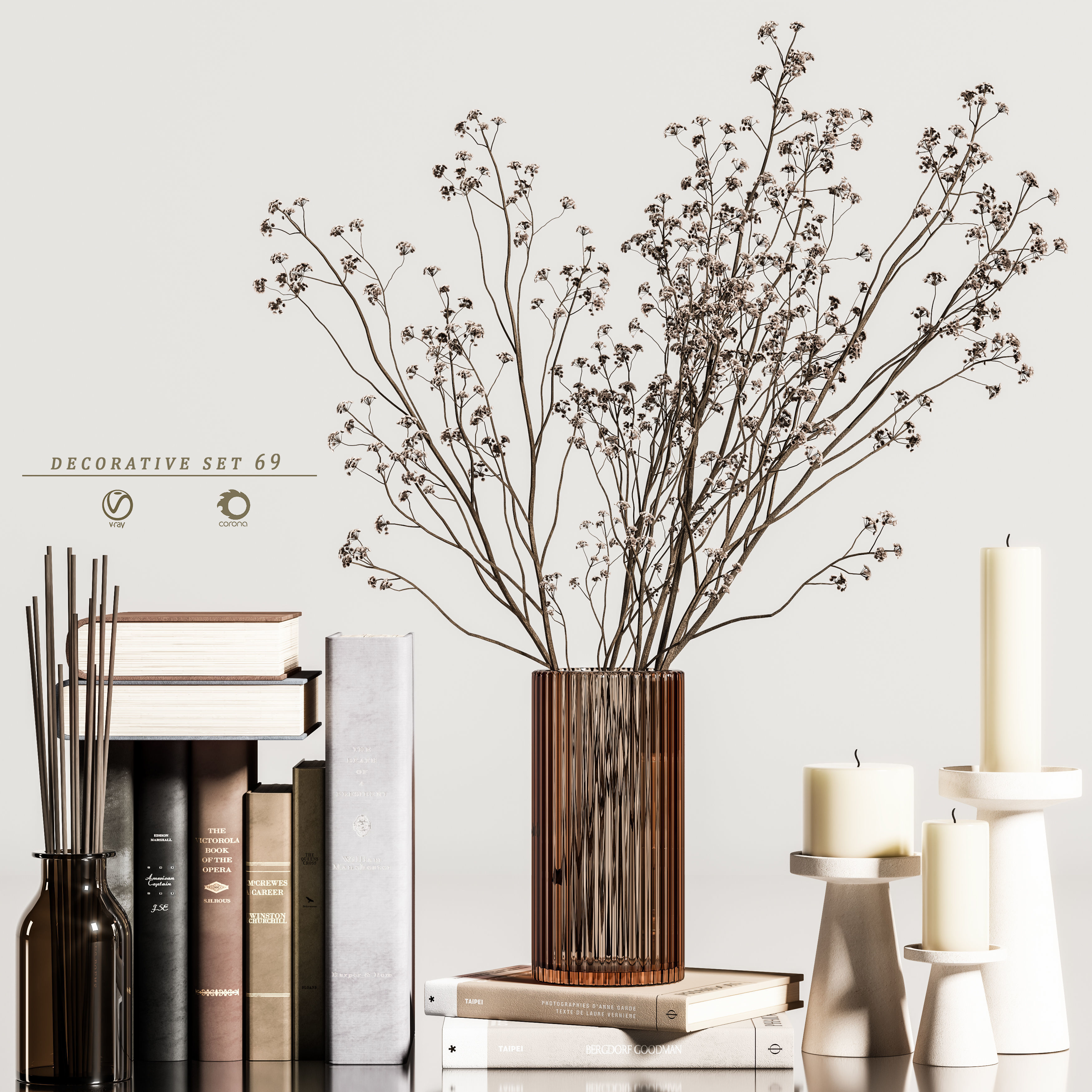 decorative set 69 3D model_4