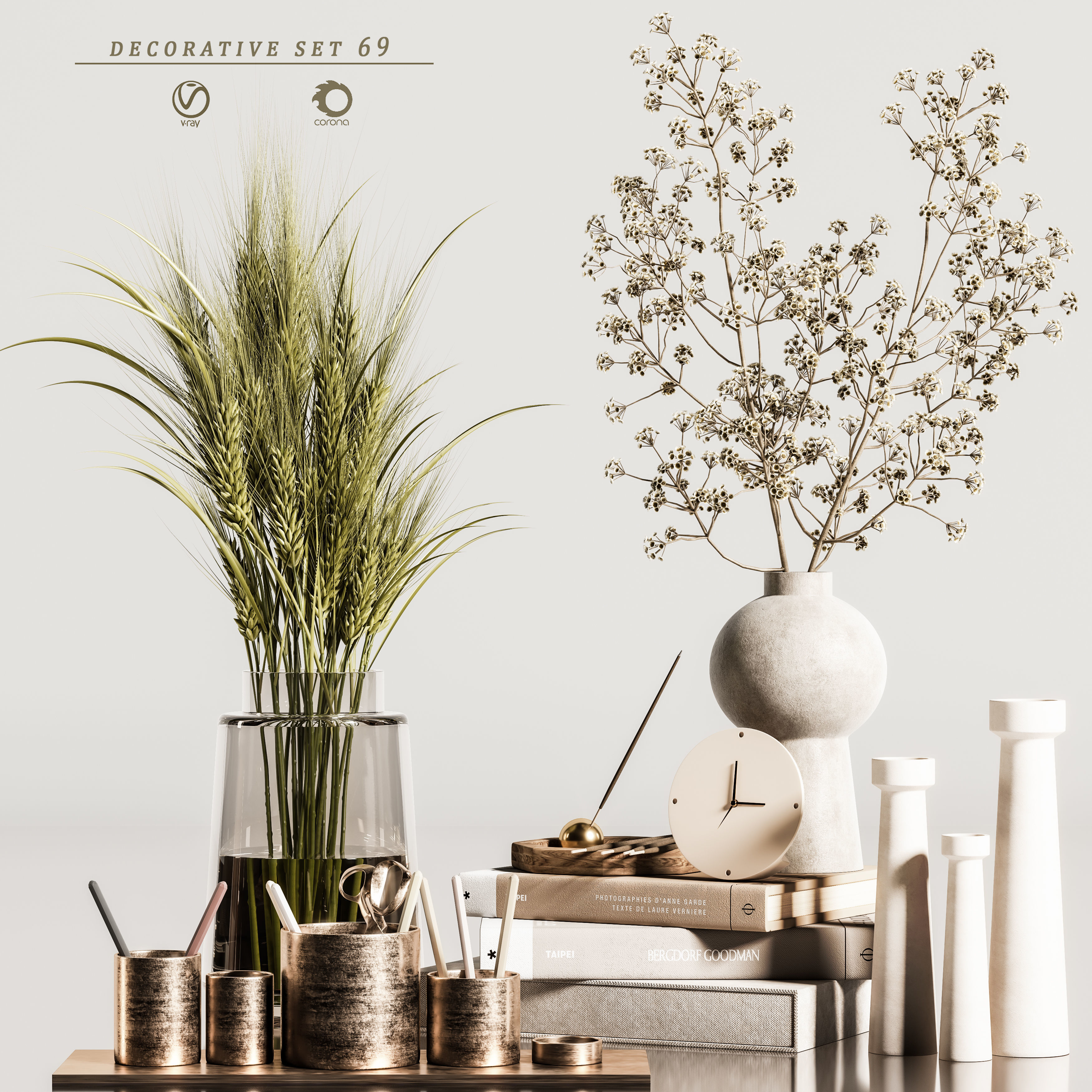 decorative set 69 3D model_3