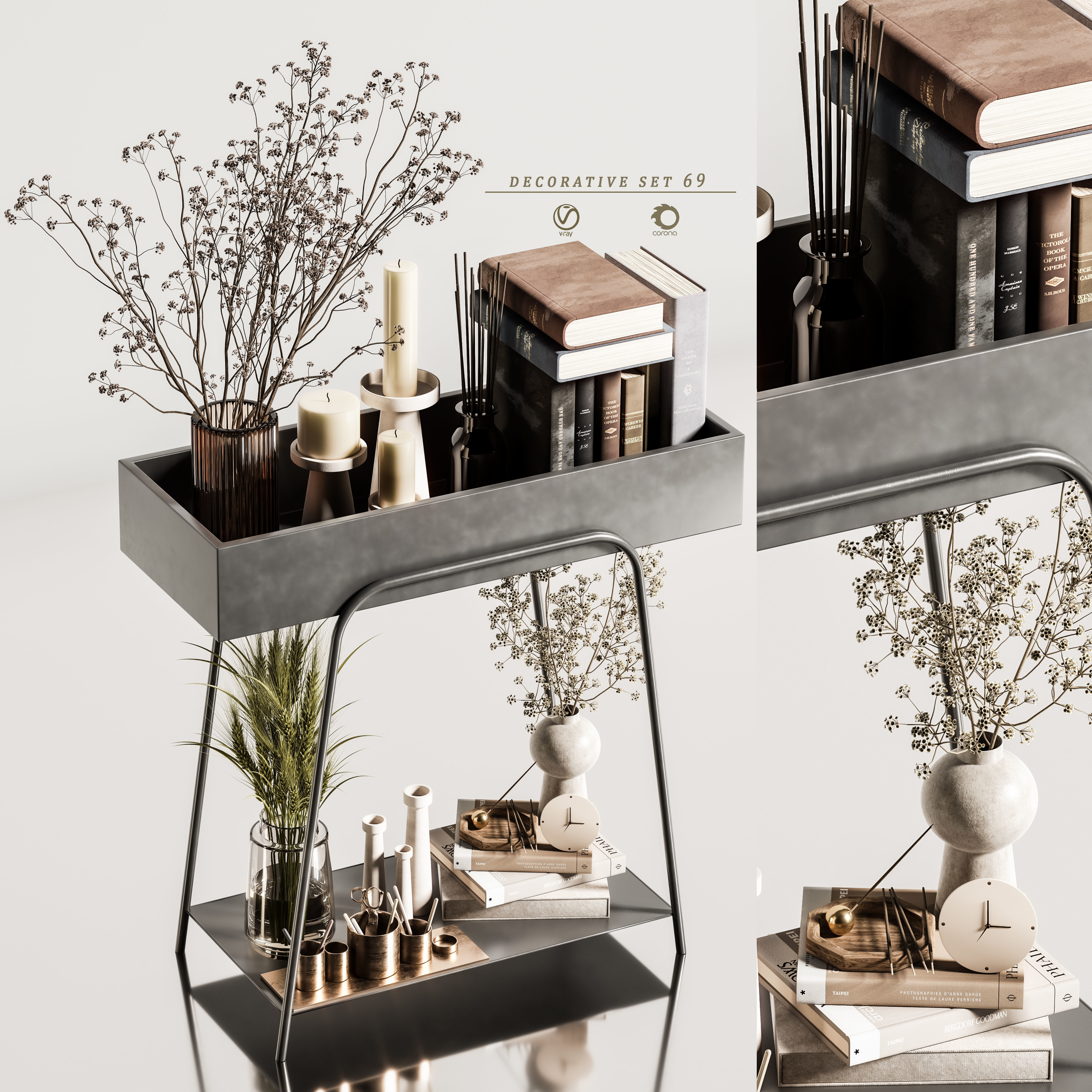 decorative set 69 3D model_1