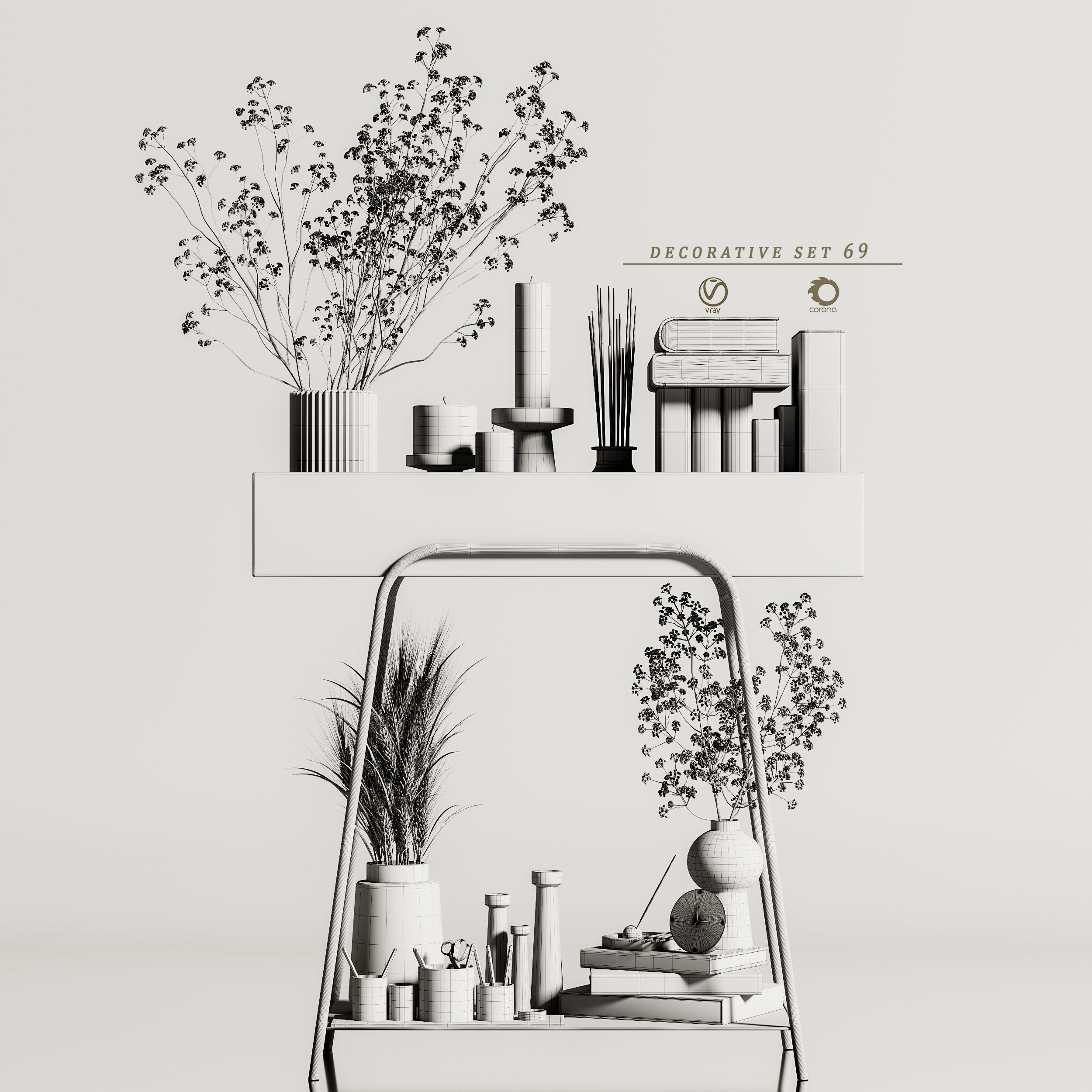 decorative set 69 3D model_6