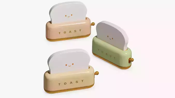 Set of Toaster Lamps Kawaii