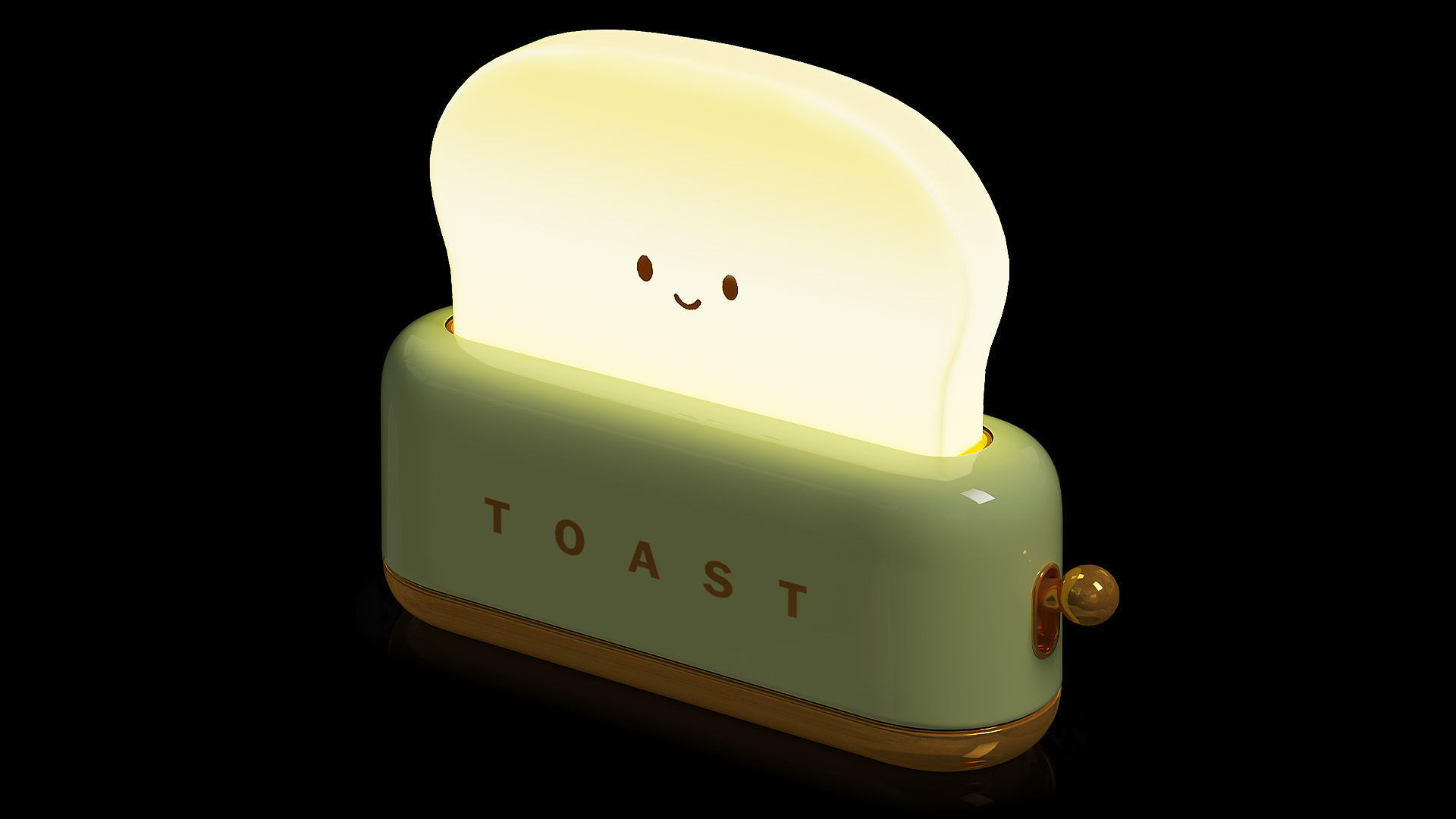 Set of Toaster Lamps Kawaii 3D model_5