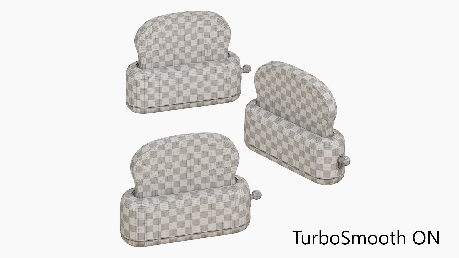 Set of Toaster Lamps Kawaii 3D model_8