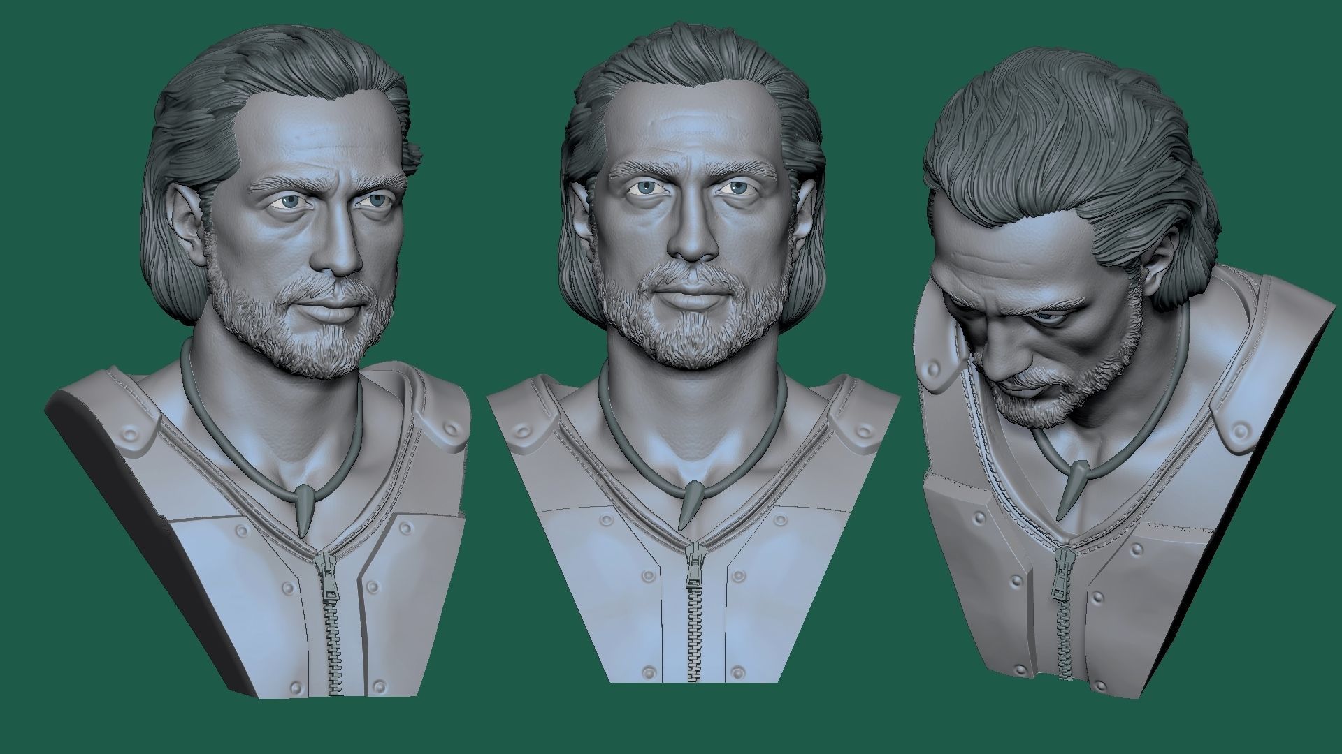 Aaron Taylor-Johnson 3D print model_1