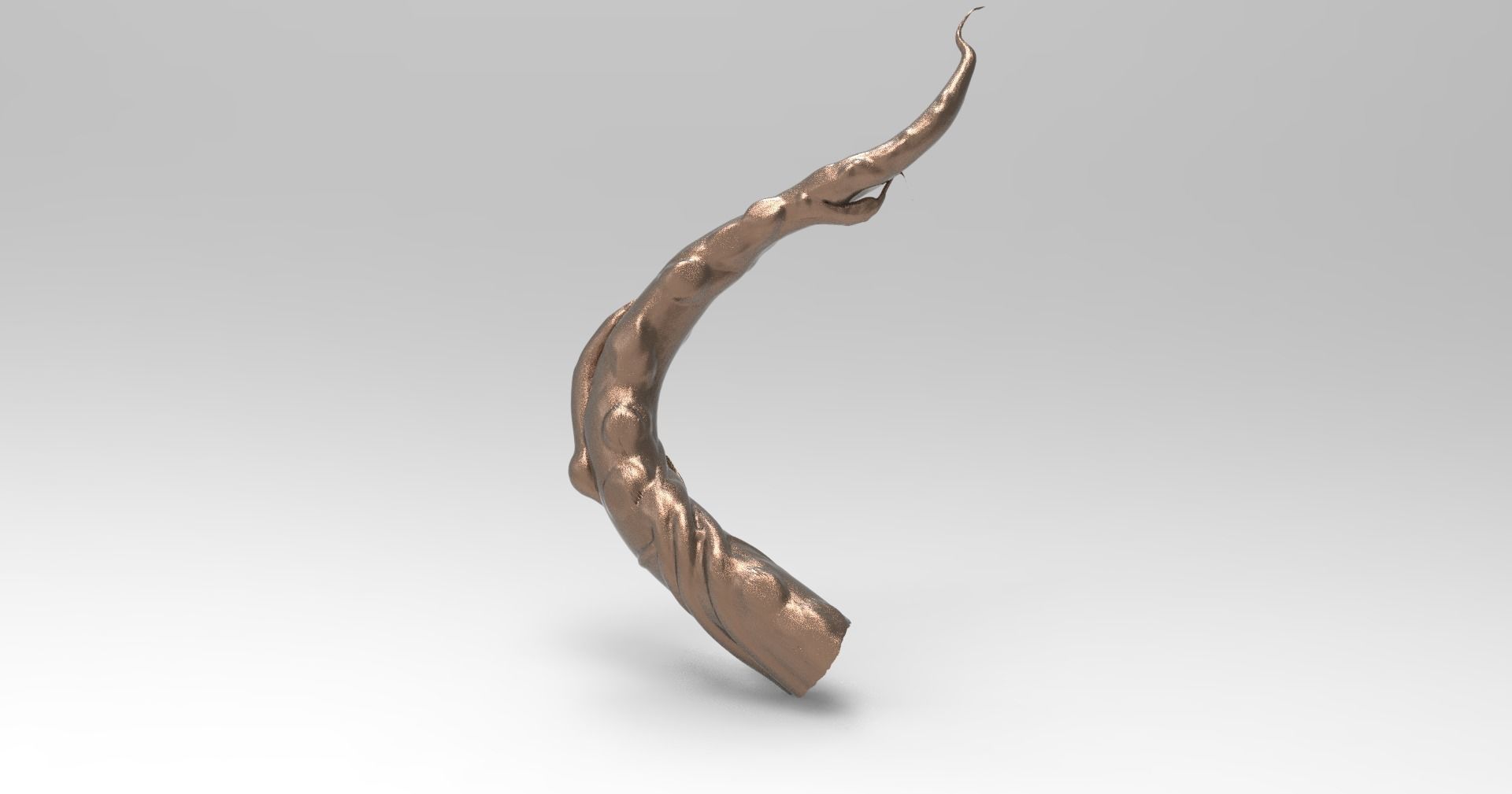 Golem horn 3D model_1