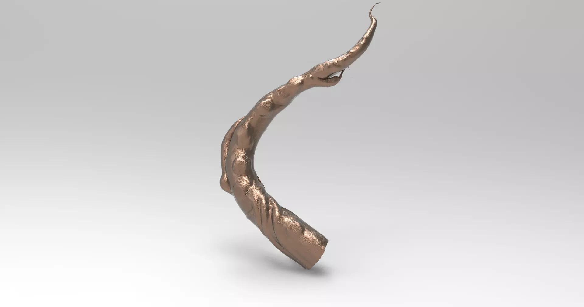 Golem horn 3D model_0