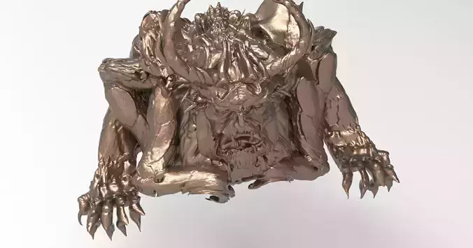 Golem Giant Rock monster stand