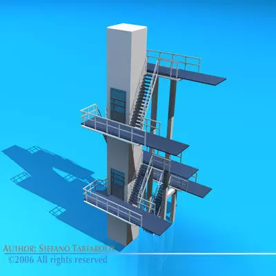 Diving tower 3D model