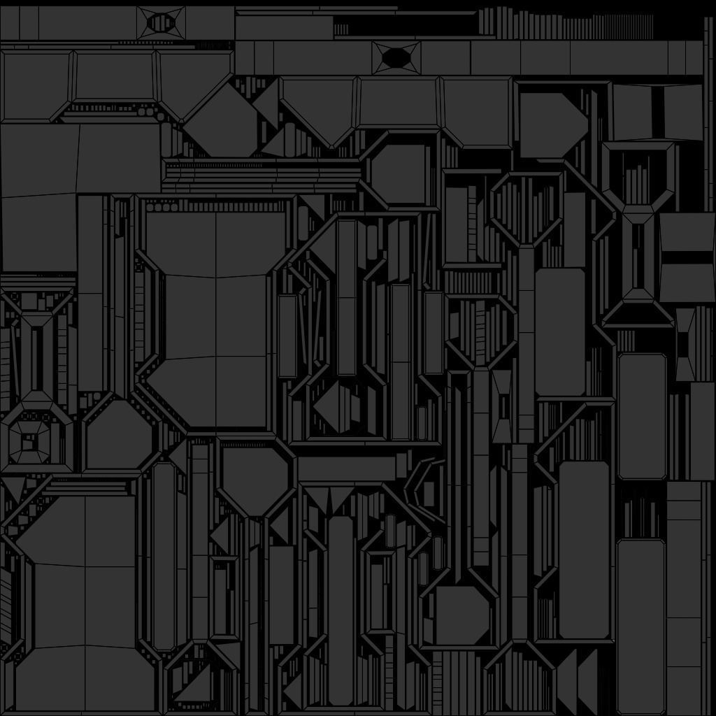 SciFi Cyberpunk Building 06 Low-poly 3D model_11