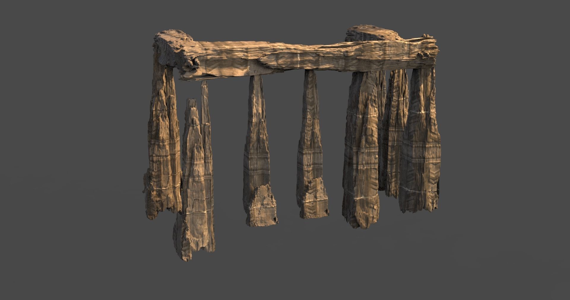 Golem giant Ruins collection  3D model_13