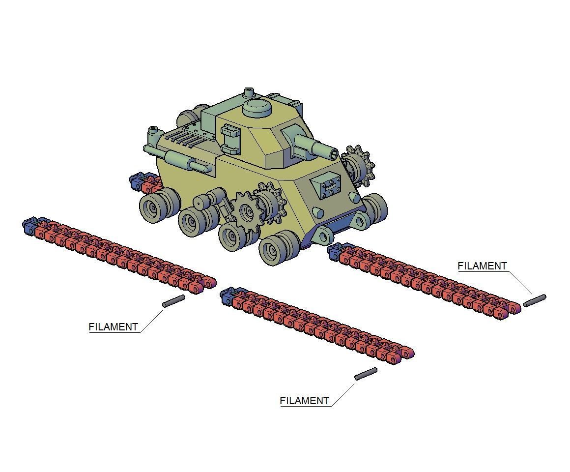 TANK OLD MODEL 3D print model_4