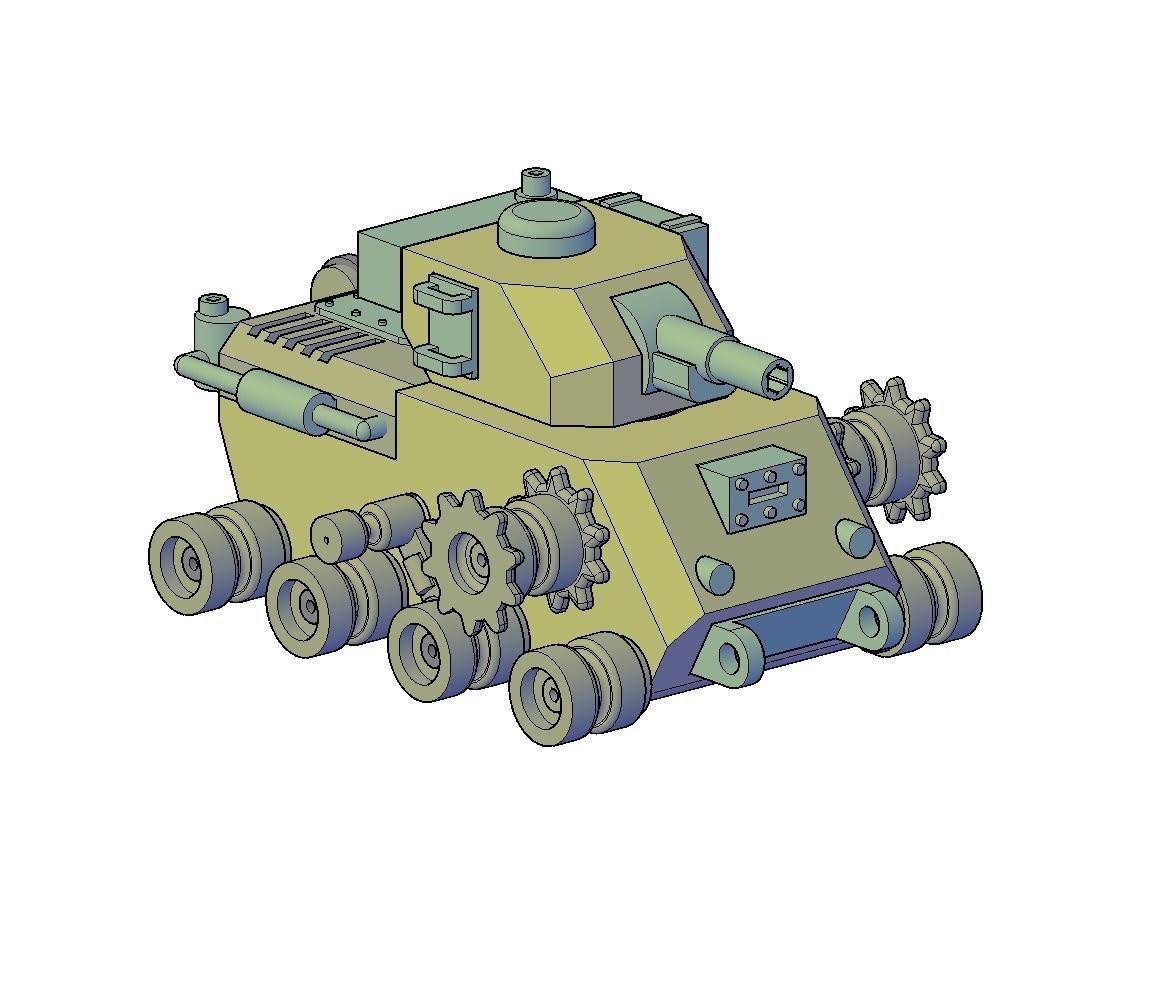 TANK OLD MODEL 3D print model_5