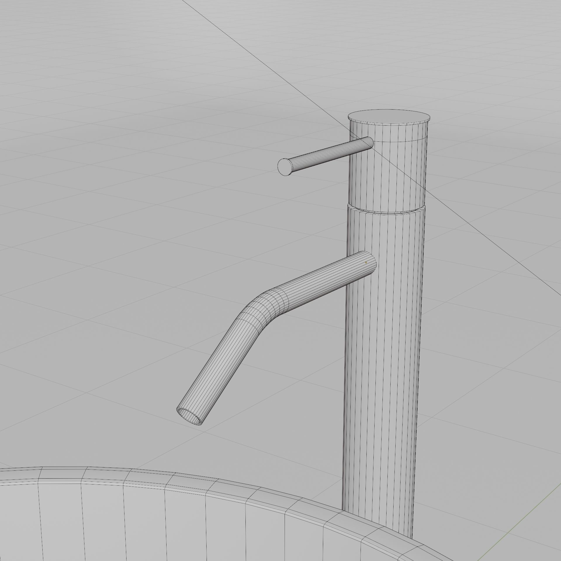 Modern Bathroom Sink 2 Low-poly 3D model_18