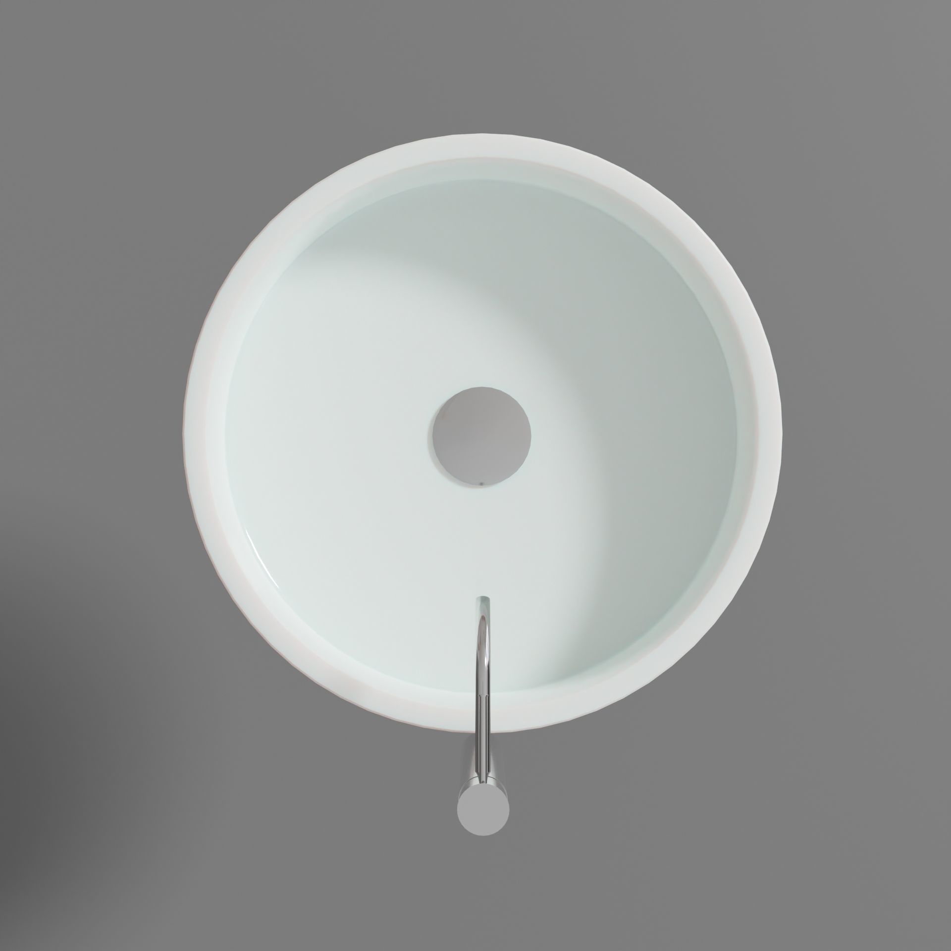 Modern Bathroom Sink 2 Low-poly 3D model_6