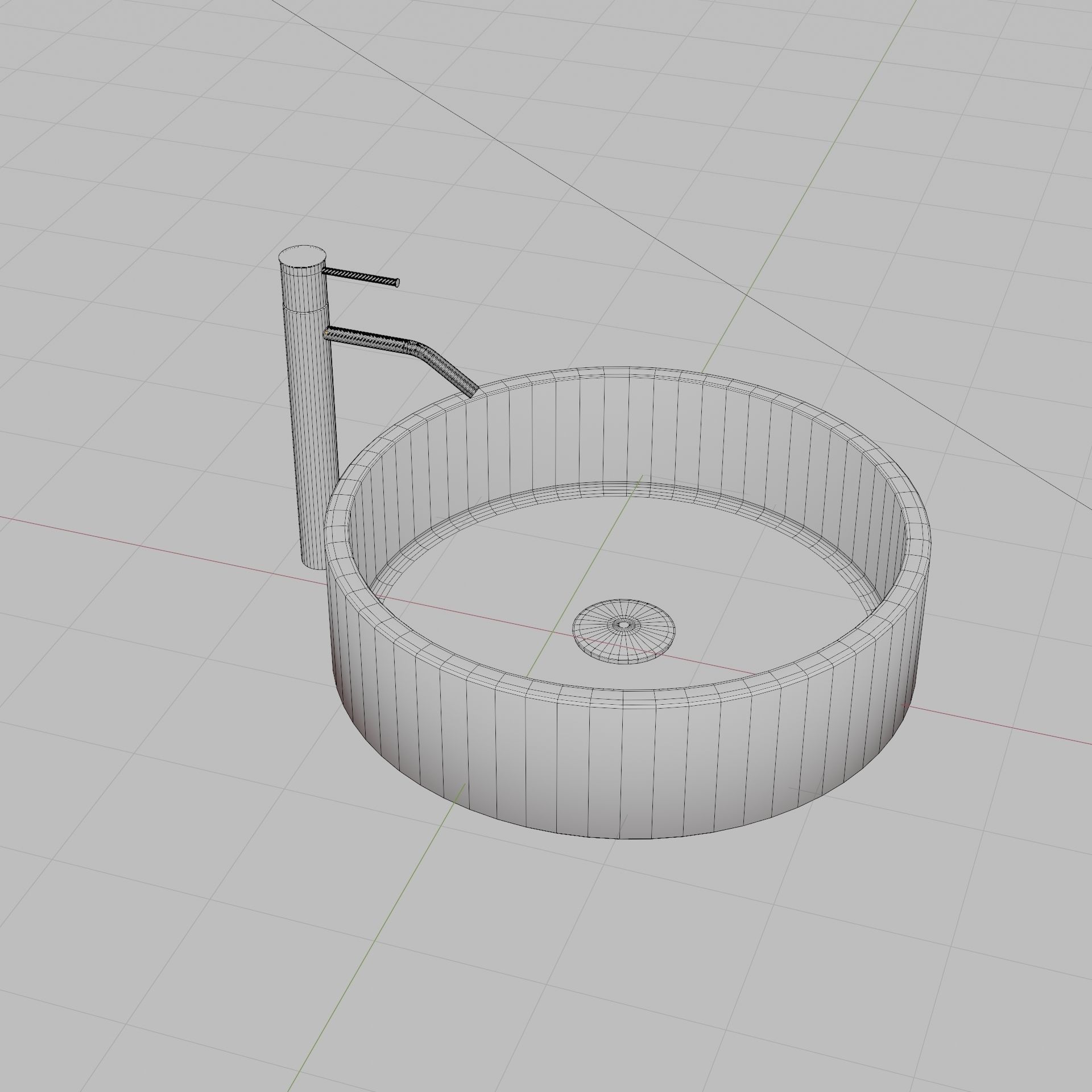 Modern Bathroom Sink 2 Low-poly 3D model_15