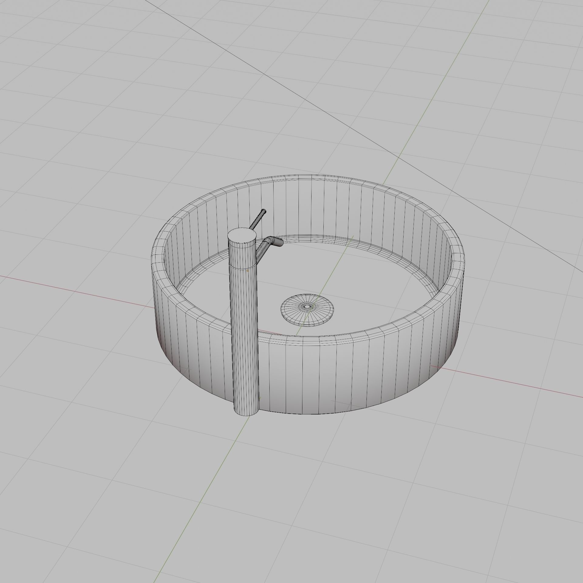 Modern Bathroom Sink 2 Low-poly 3D model_16