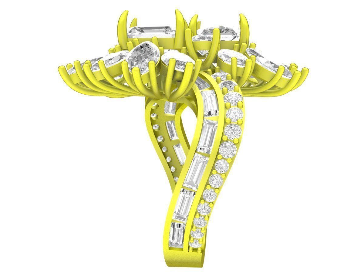 7279 non traditional diamond women ring 3D print model_4