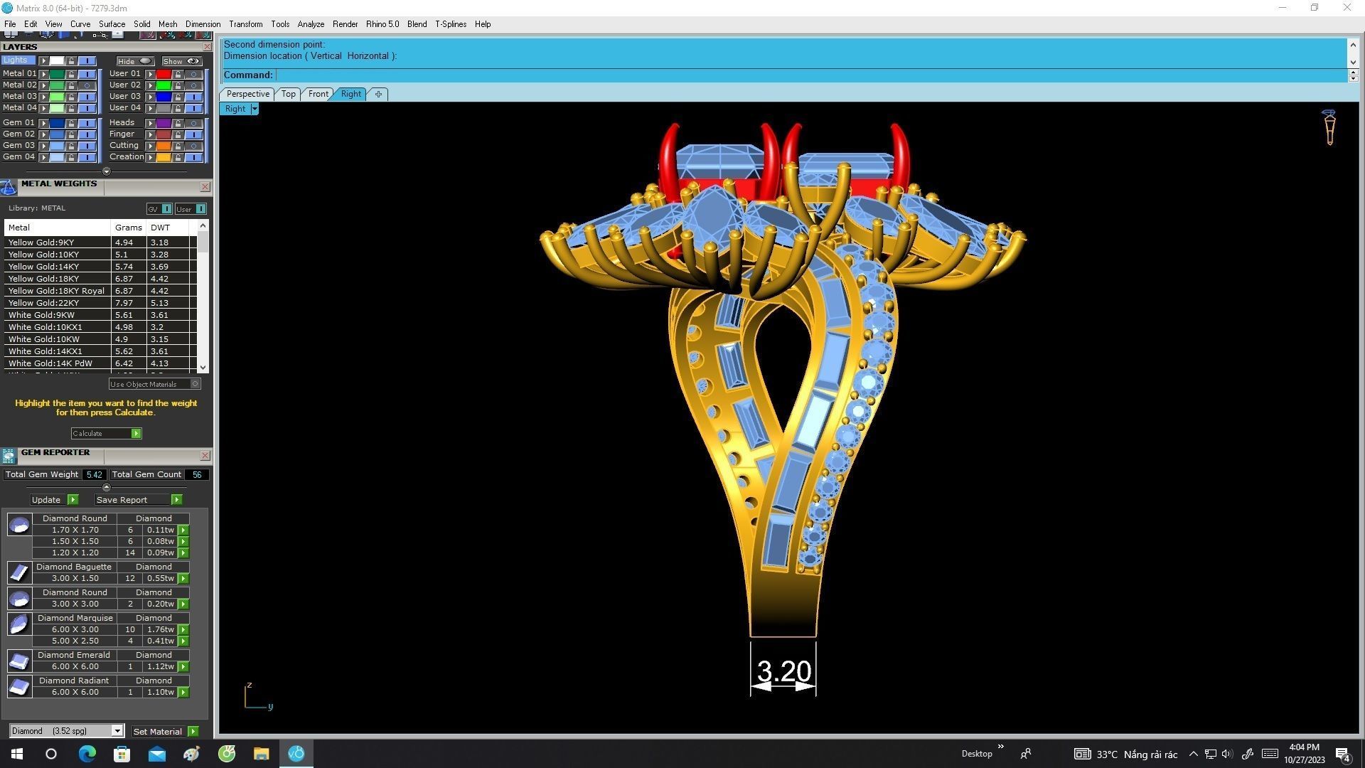 7279 non traditional diamond women ring 3D print model_7