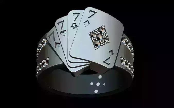 Poker ring 3D print model