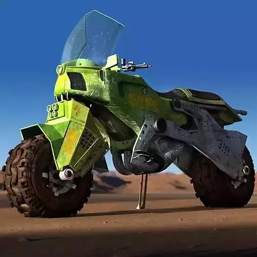 Dakar rally bike 3D model