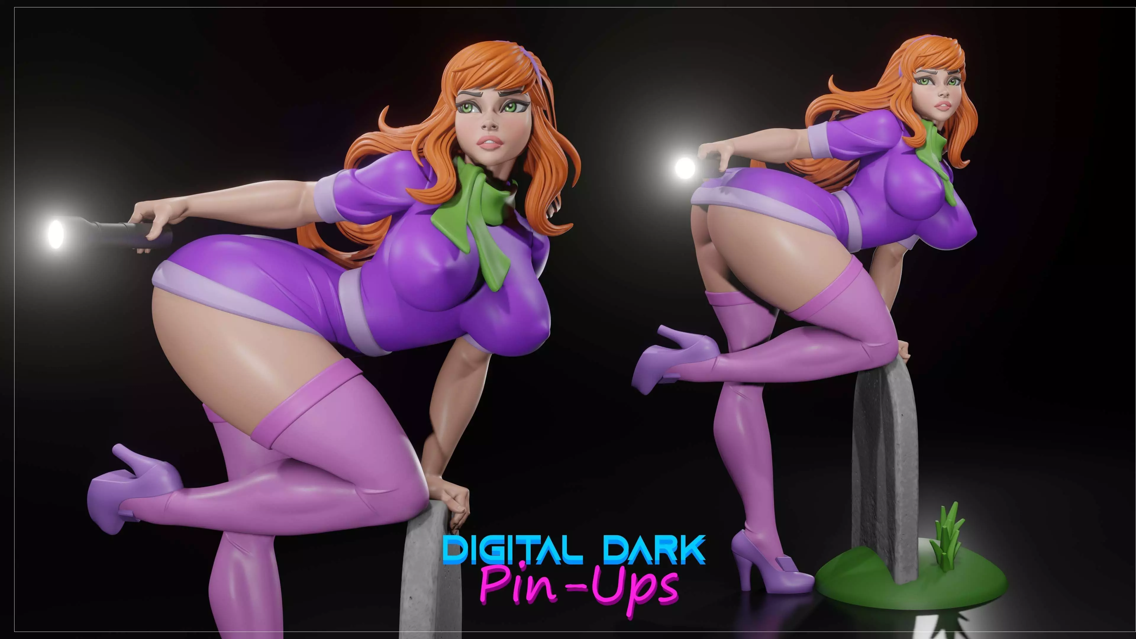 Daphne Blake with NSFW version and Miniatures 3D print model_0