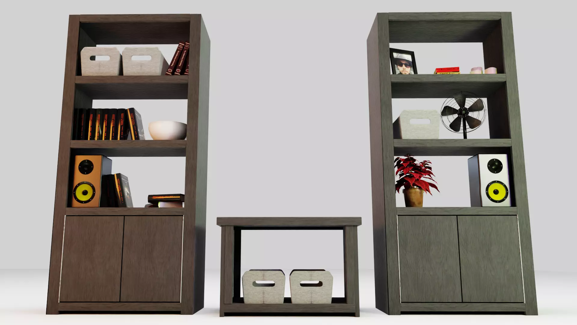 Shaker Style Shelves 3D model_0