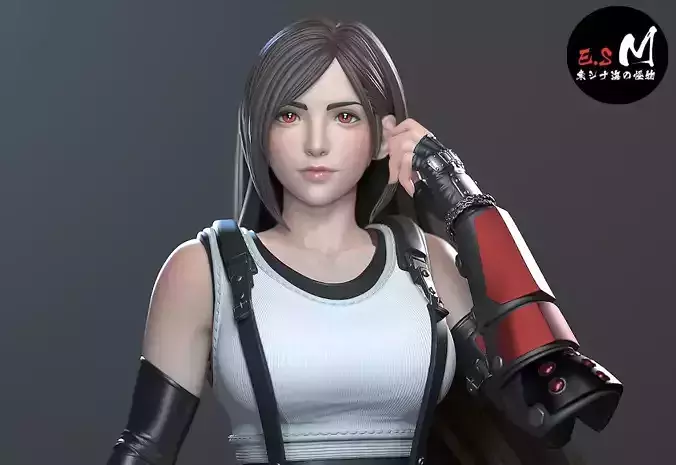 Tifa CHARACTER BY ESM  3D print model