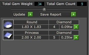 Diamond Cluster Stud Earrings 3 Free 3D print model_7