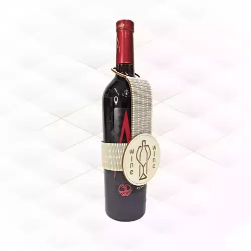 Wine bottle decor cut model for laser machines 3D print model
