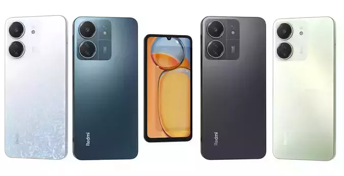 Xiaomi Redmi 13C All Colors 3D model